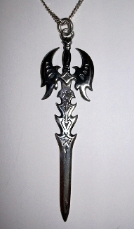 Silberschwert-Kettenanhänger